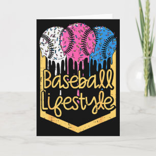 Carte Baseball Mode de vie Balle Sprinkles Drip Garçons 