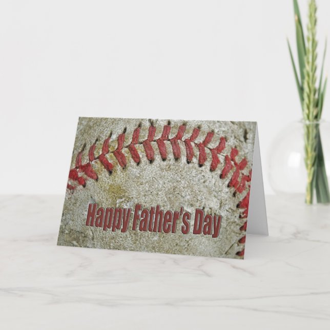 Carte Baseball Pour Fête des pères (Devant)