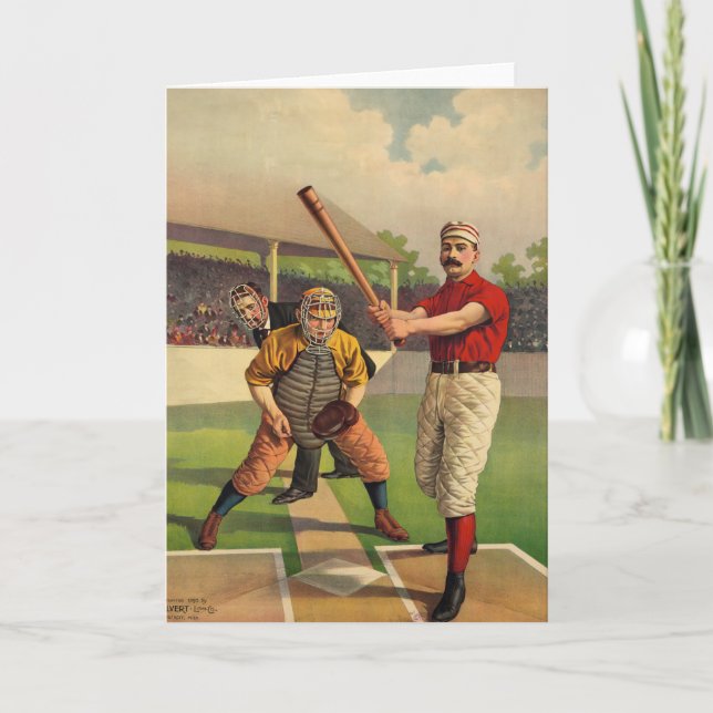Carte Baseball vintage (Devant)