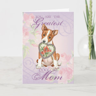 Carte Basenji Heart Mom