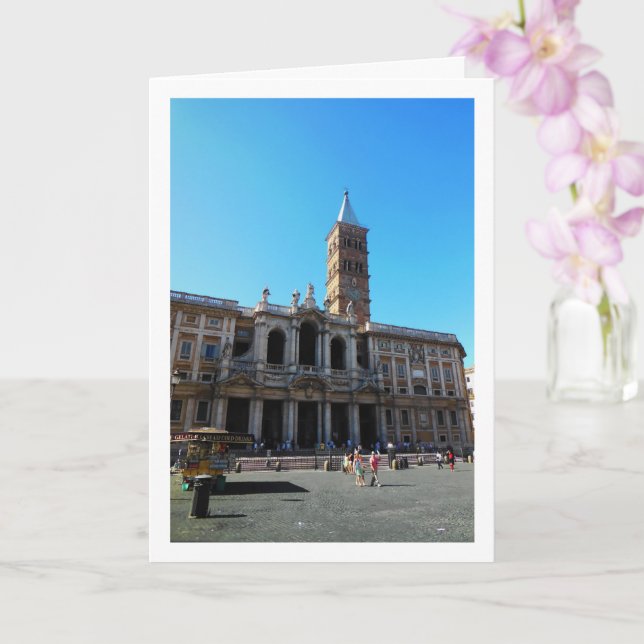 Carte Basilique Sainte-Marie-Majeure, Rome, Italie (Orchidée)