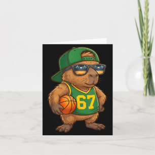 Carte Basket-ball Capybara 67 Argot Gen Alpha Srts Homme