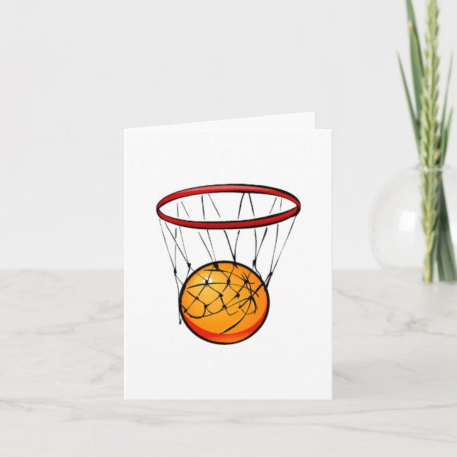 Carte Basket-ball dans le cercle (Devant)