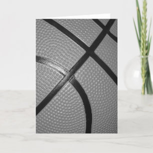 Carte Basket-ball noir et blanc