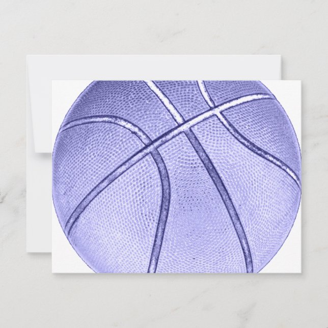 Carte Basket Bleu Lumineux (Devant)