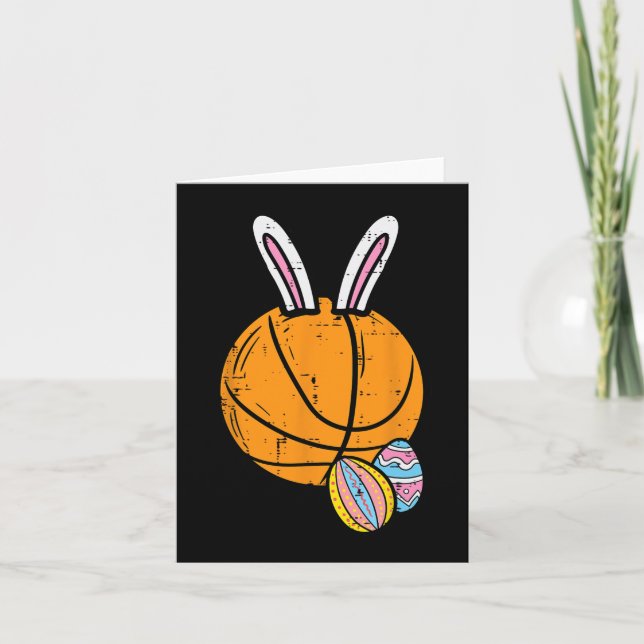 Carte Basket de Pâques lapin lapin Sports Hommes garçons (Devant)