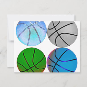 Carte Basket multicolore