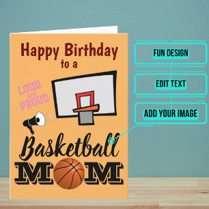 Carte Basketball Maman Anniversaire