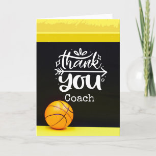 Carte Basketball merci entraîneur