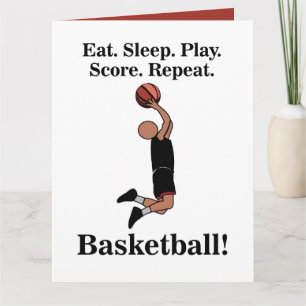 Carte Basketball Sports Joueur Entraînement Anniversaire