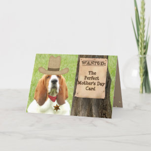 Carte Basset "Fête des Mères" avec thème Cowboy