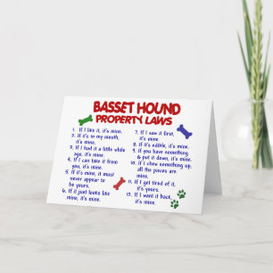 Carte BASSET HOUND, propriété Lois 2