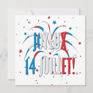 Carte Bastille Day, Joyeux 14 juillet