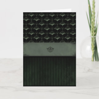 Carte Bat Damask - Dark Moss