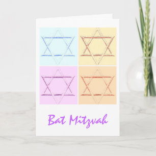 Carte Bat mitzvah/Étoile de David