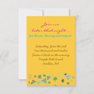 Carte Bat mitzvah Invitation de l'arbre de vie
