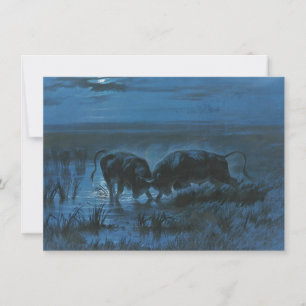 Carte Bataille au clair de lune (Bataille de buffles d'e