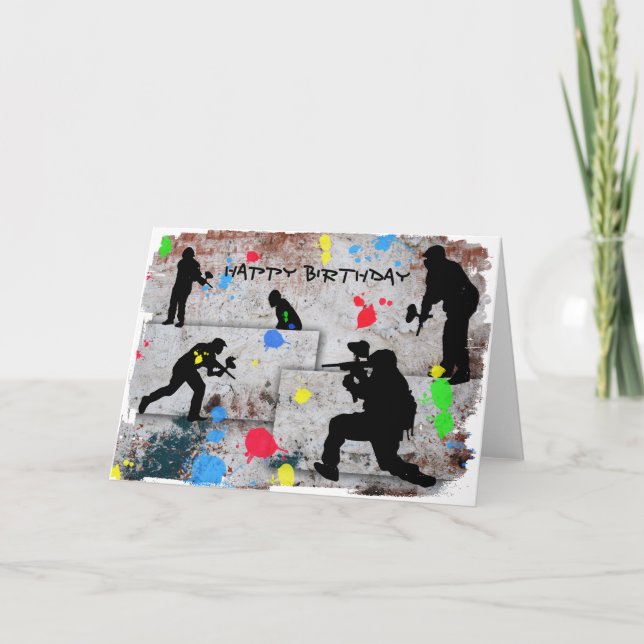 Carte Bataille de Paintball (Devant)