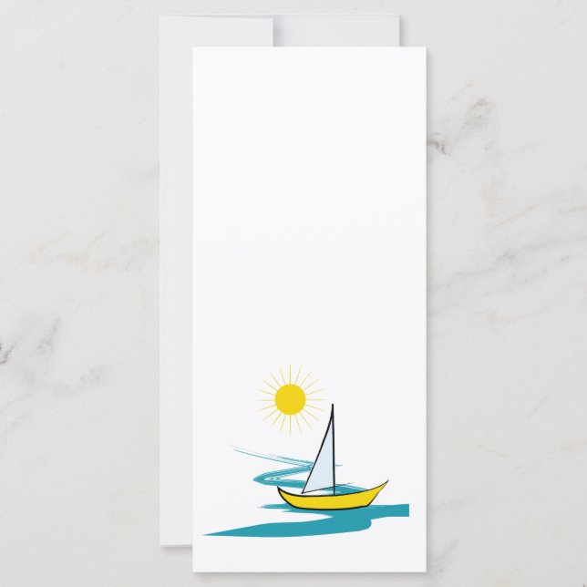 Carte Bateau à voilier simple (Devant)