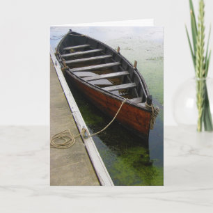 Carte Bateau de canot à quai