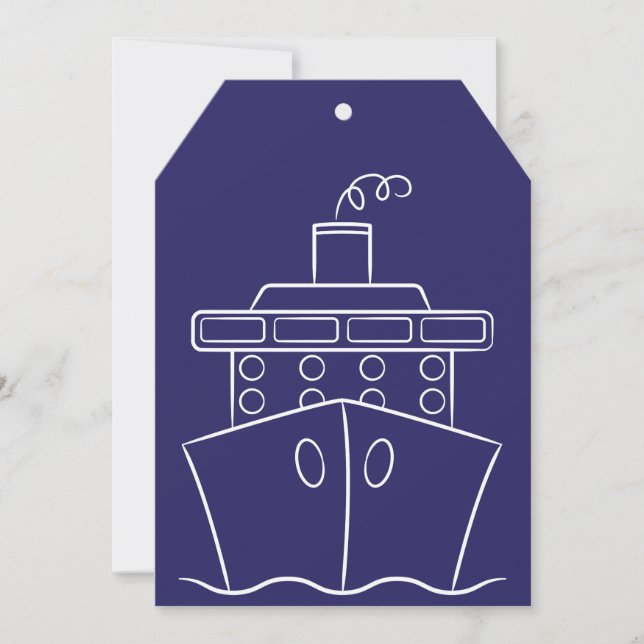 Carte Bateau de croisière (Devant)