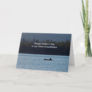 Carte Bateau de pêche Grande Fête des pères grand-père