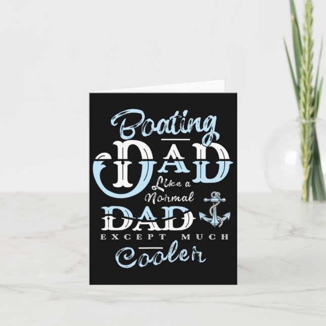 Carte Bateau Dons Papa Pour Papa Père Fête Du Père Boat  (Devant)