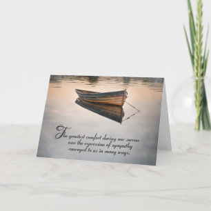 Carte Bateau en bois sur le Merci Sympathy de Misty Lake