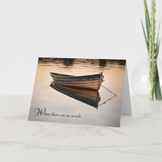 Carte Bateau Old Row sur Calm Lake Sympathy (Devant)