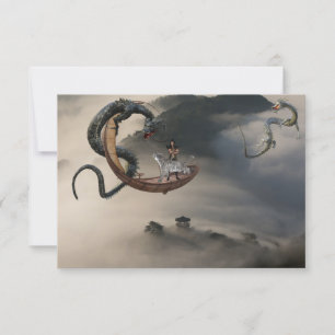 Carte Bateau volant du dragon de l'est de la Chine Tigre