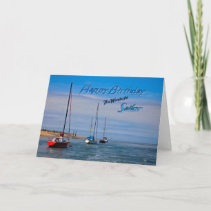 Carte Bateaux à voile à l'anniversaire d'ancrage pour ma
