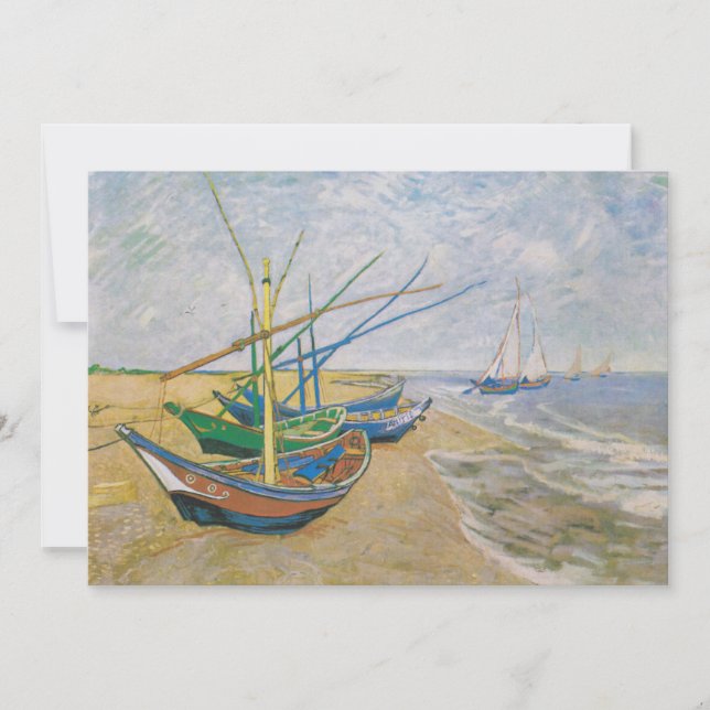 Carte Bateaux de pêche | Vincent van Gogh (Devant)