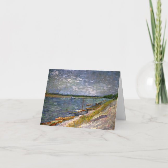 Carte Bateaux de rivière et d'aviron Van Gogh Fine Art (Devant)