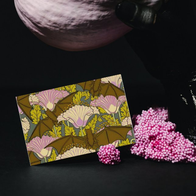 Carte Bateaux et fleurs Art Nouveau (Créateur téléchargé)