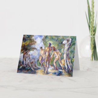 Carte Bathers Fine Art Greetings Card