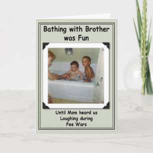 Carte Bathing Brothers Birthday