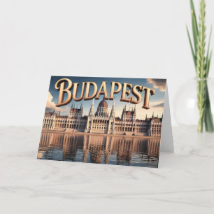 Carte Bâtiment du Parlement hongrois à Budapest