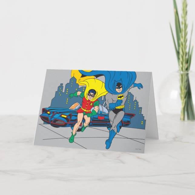 Carte Batman Et Robin En Course (Devant)