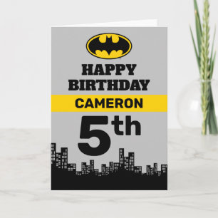 Carte Batman Gotham City   Anniversaire   Ajouter l'âge 