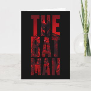 Carte Batman Typography Cutout
