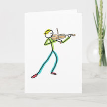 Bâtonnet jouant du violon