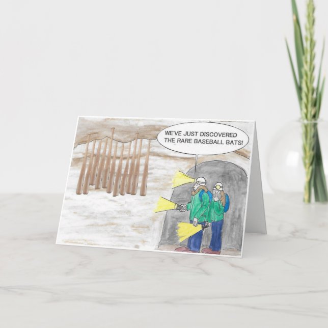 Carte Batte de baseball d'anniversaire (Devant)