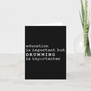Carte Batteries Marching Band Drummer Education