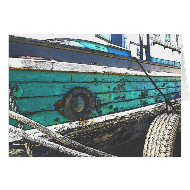 Carte battue de bateau (Devant horizontal)