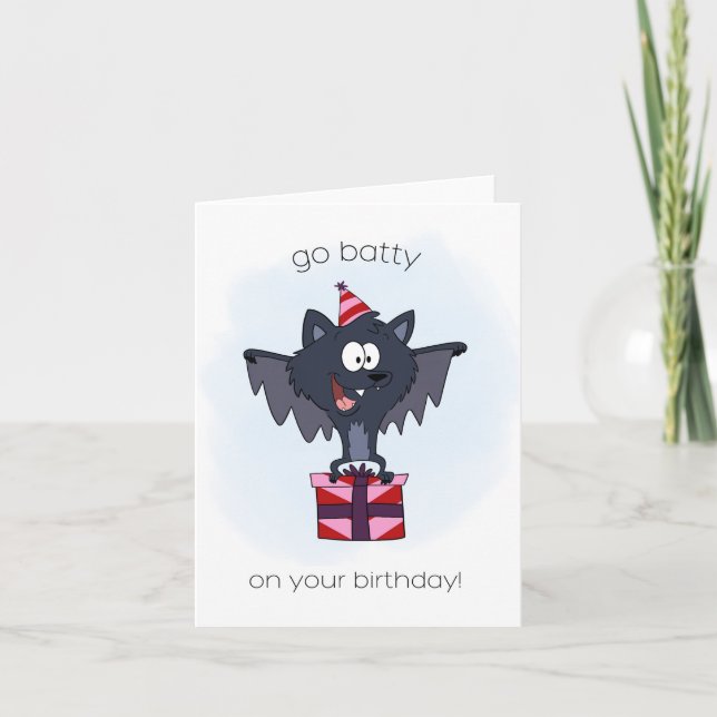 Carte Batty Birthday (Devant)