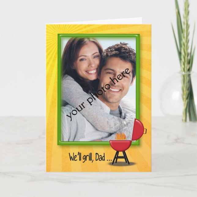 Carte BBQ anniversaire pour papa (Devant)