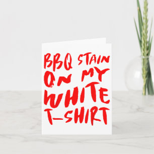 Carte Bbq Stain Sur Mon Blanc - Bbq _1