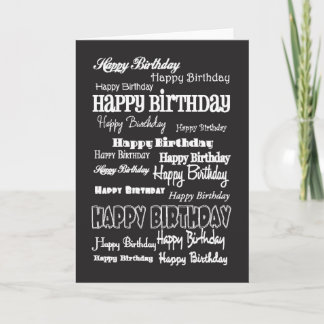 Carte BDayBlack