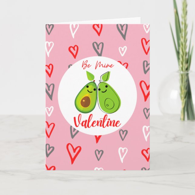 Carte Be Mine - Avo - Avocado Lover Valentine (Devant)