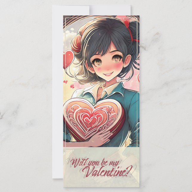 Carte Be My Valentine in Manga Style 31470 (Devant)